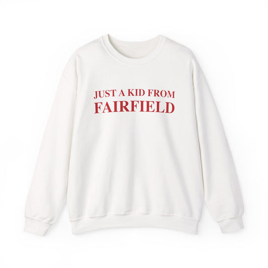 Just a kid from Fairfield Unisex Heavy Blend™ Crewneck Sweatshirt