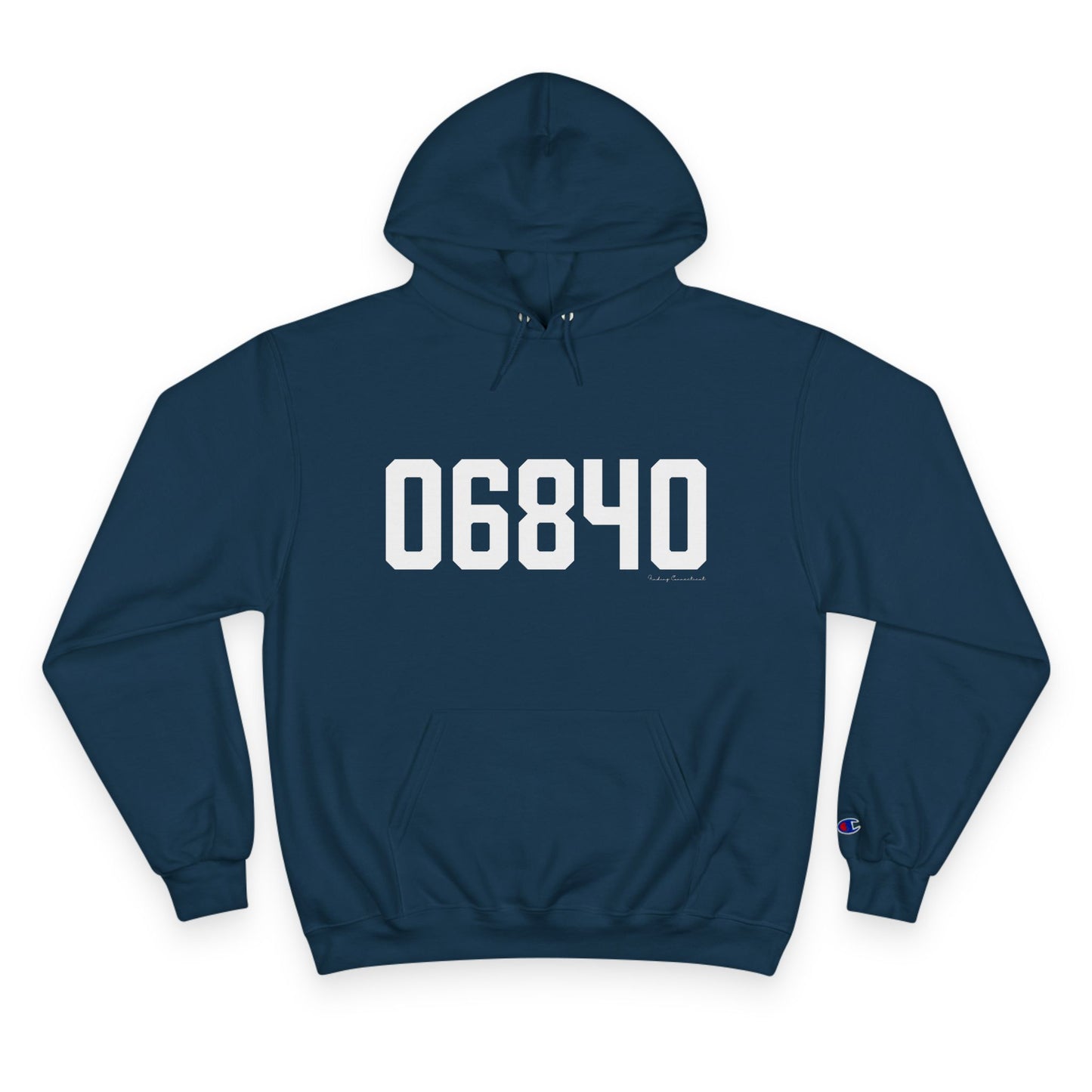 06840 New Canaan CT Zip Code Champion Hoodie Sweatshirt