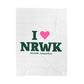 I Heart NRWK Velveteen Plush Blanket