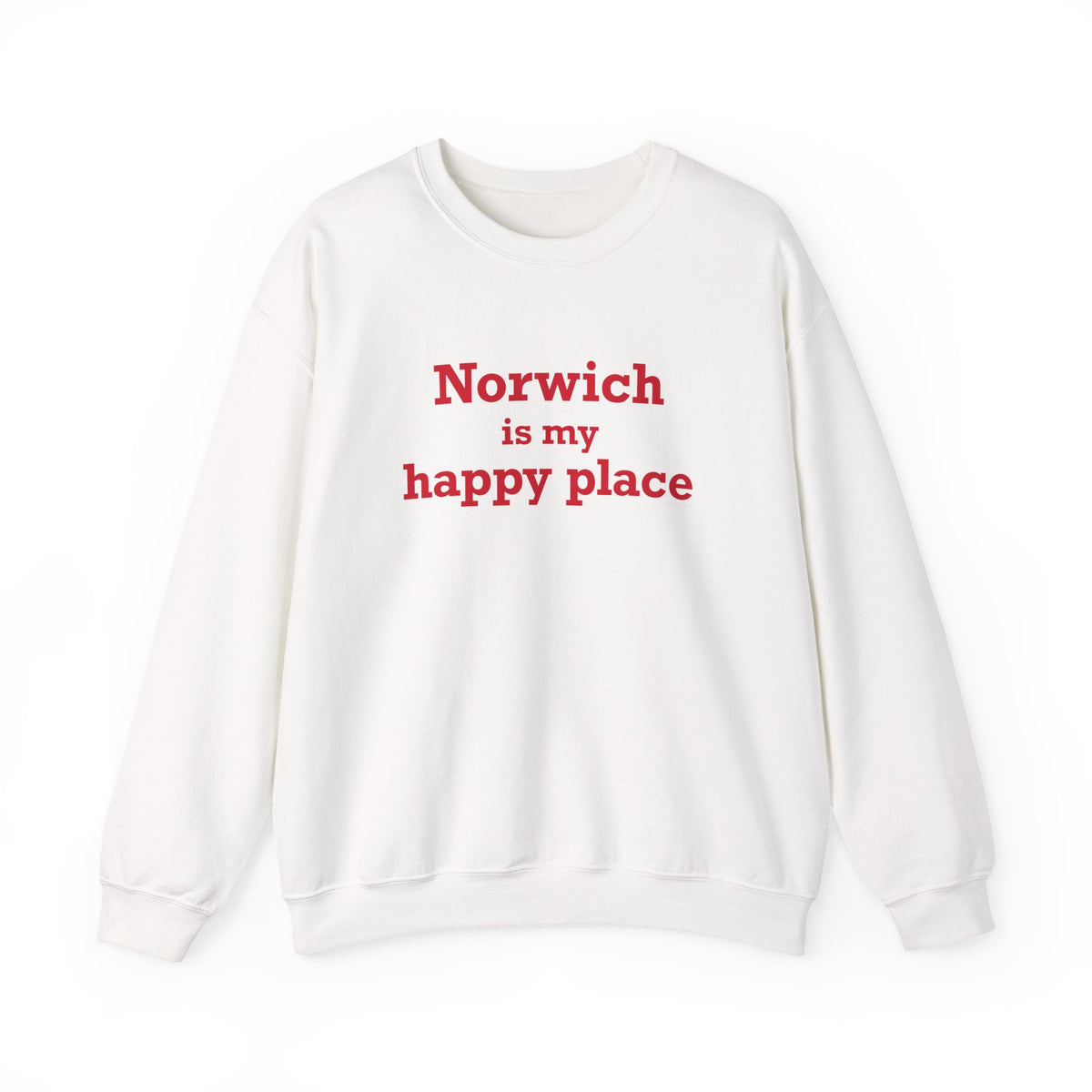 Norwich is My Happy Place Unisex Heavy Blend™ Crewneck Sweatshirt