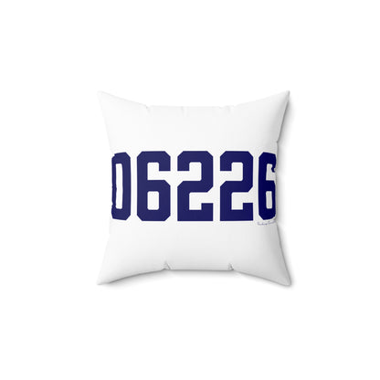 06226 Willimantic Connecticut Zip Code Spun Polyester Square Pillow