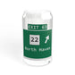 Vintage WCP Exit 63 Sign Sipper Glass, 16oz