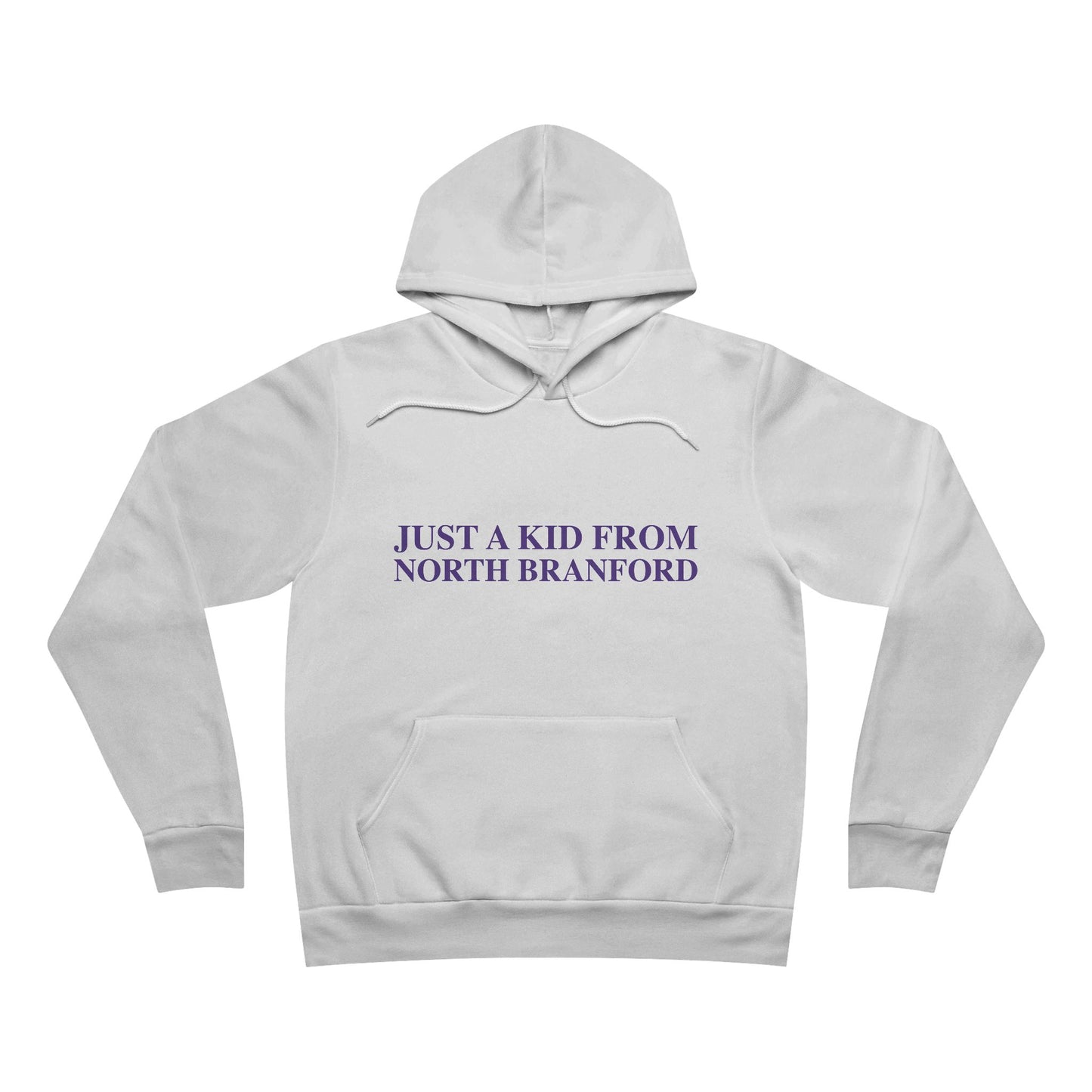 Just a kid from North Branford Unisex Sponge Fleece Pullover Hoodie
