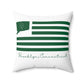 Brooklyn Connecticut St. Patrick’s Day Flag Spun Polyester Square Pillow