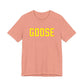 Goose Zip Code Yellow & Pink Unisex Jersey Short Sleeve Tee