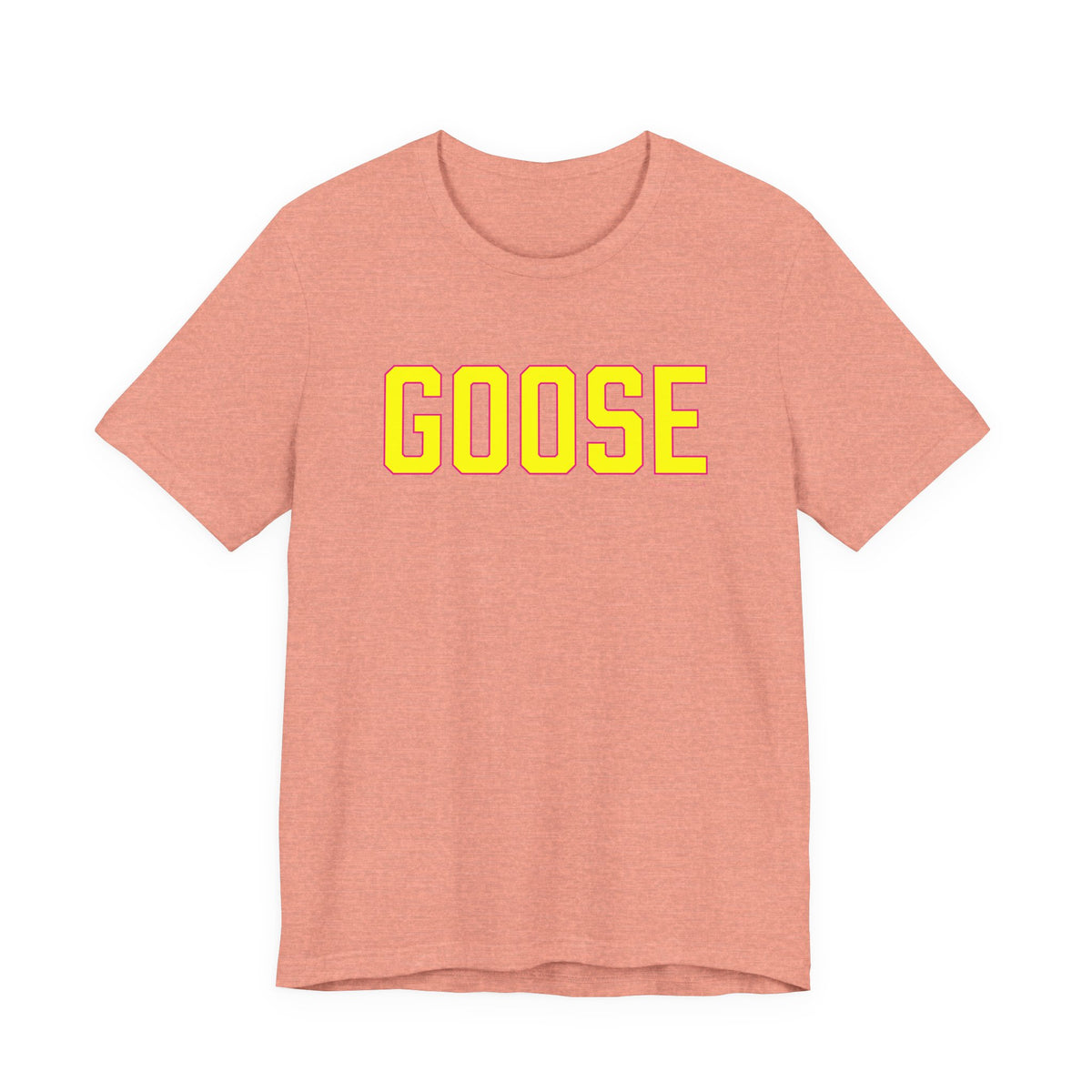 Goose Zip Code Yellow & Pink Unisex Jersey Short Sleeve Tee