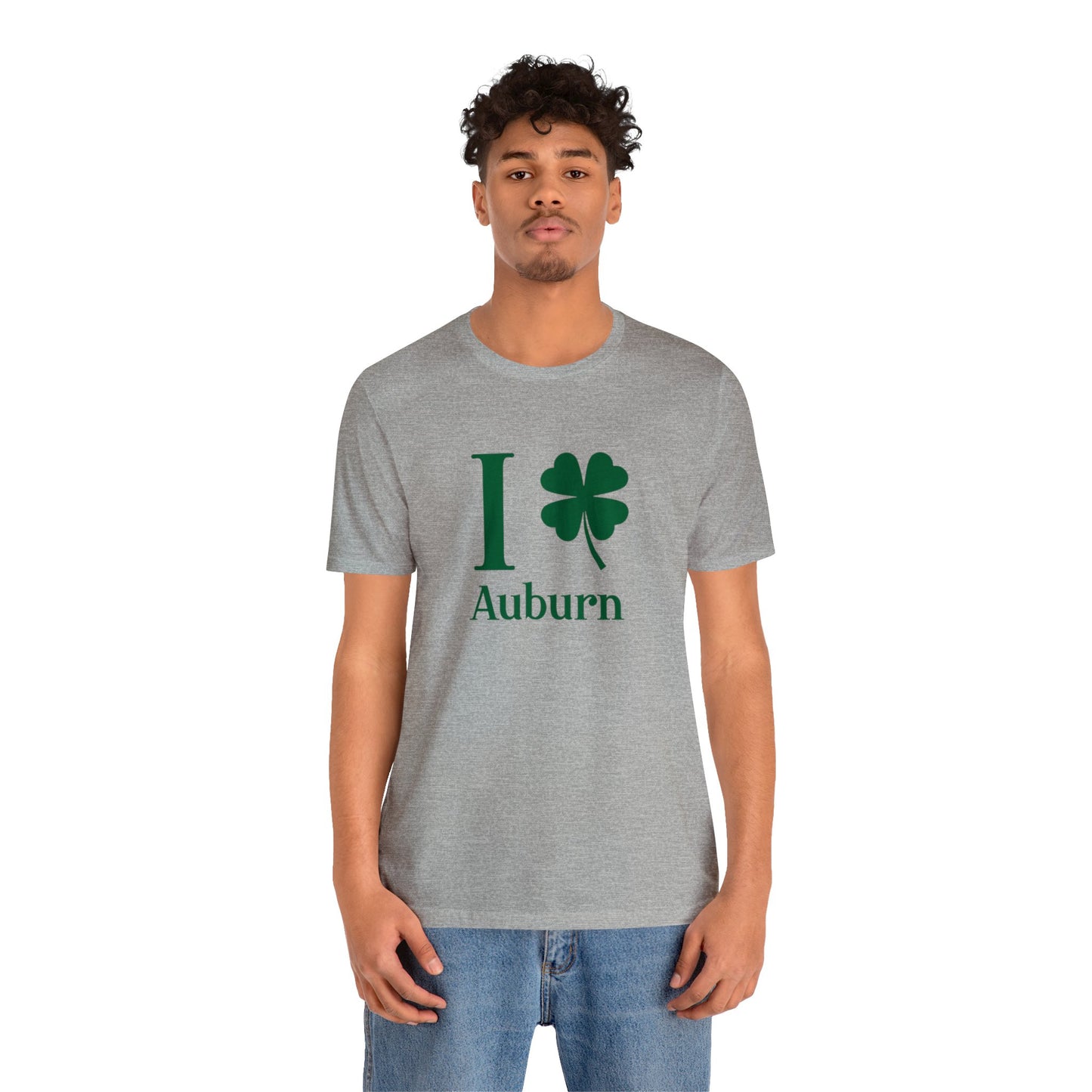 I Clover Auburn (green) Unisex Jersey Short Sleeve Tee