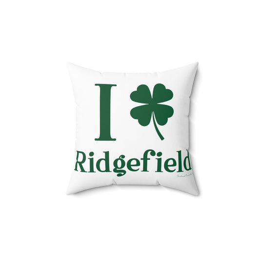 I Clover Ridgefield  Spun Polyester Square Pillow