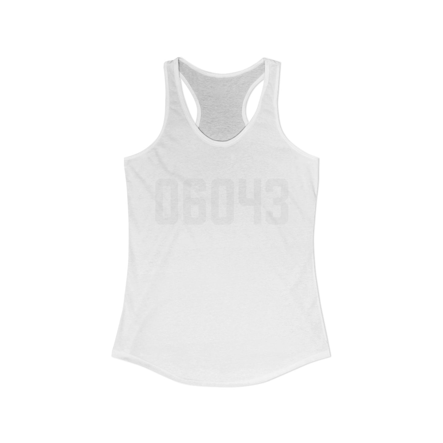 06043 Bolton CT Zip Code Women's Ideal Racerback Tank Top