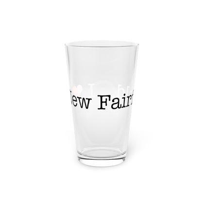 I Heart New Fairfield. Pint Glass, 16oz