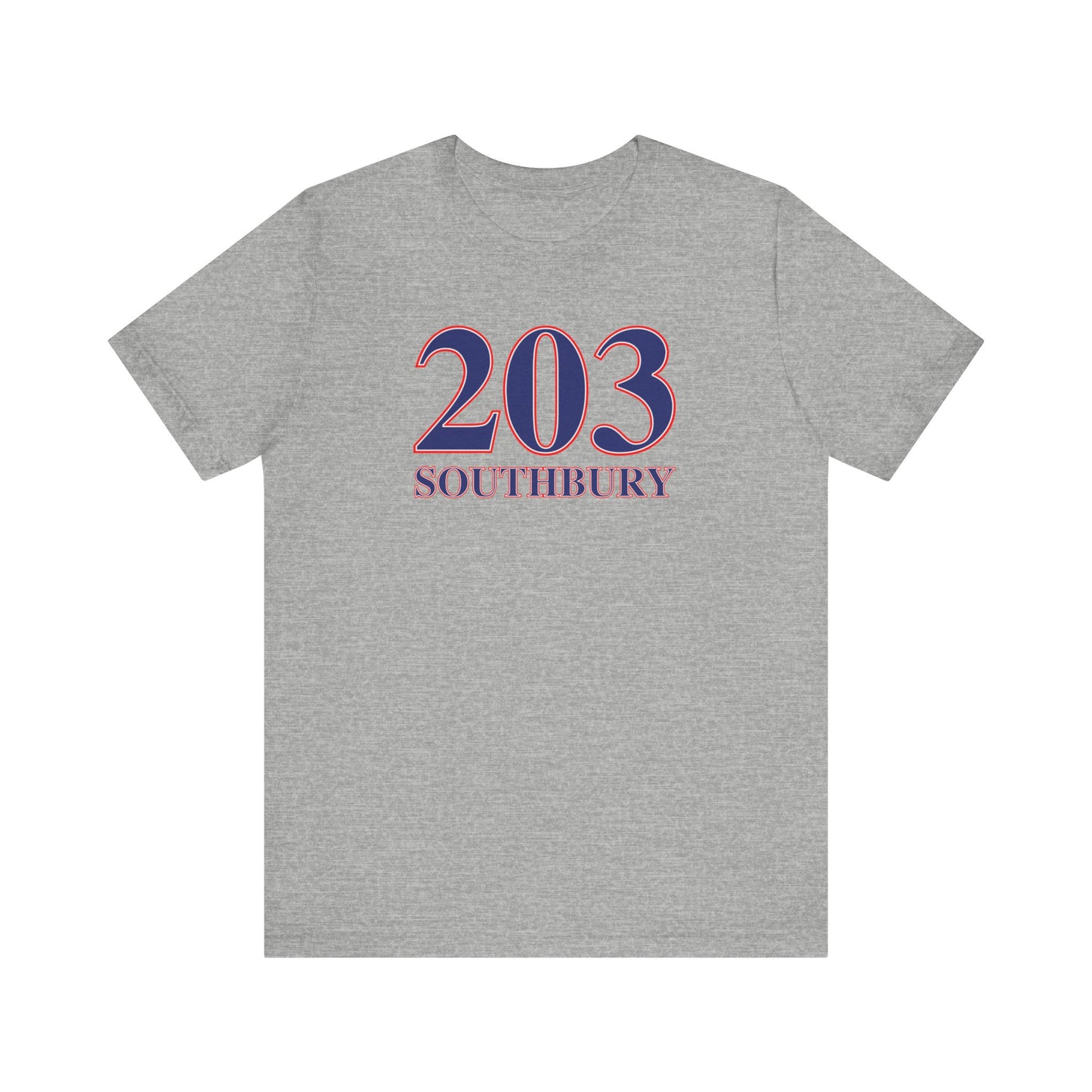 203 Southbury Red White & Blue Unisex Jersey Short Sleeve T-Shirt
