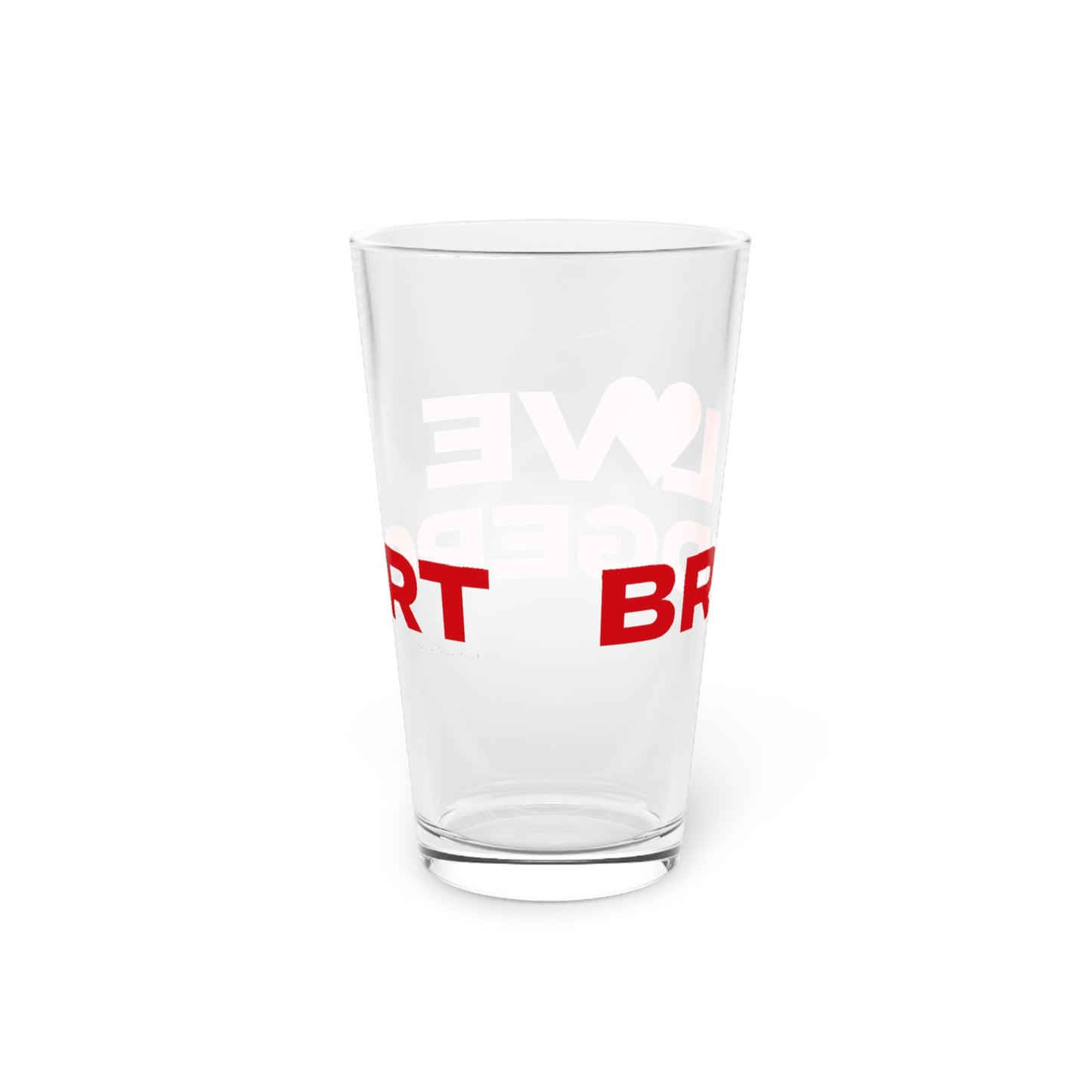 Love Bridgeport Pint Glass, 16oz