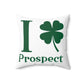 I Clover Prospect Spun Polyester Square Pillow