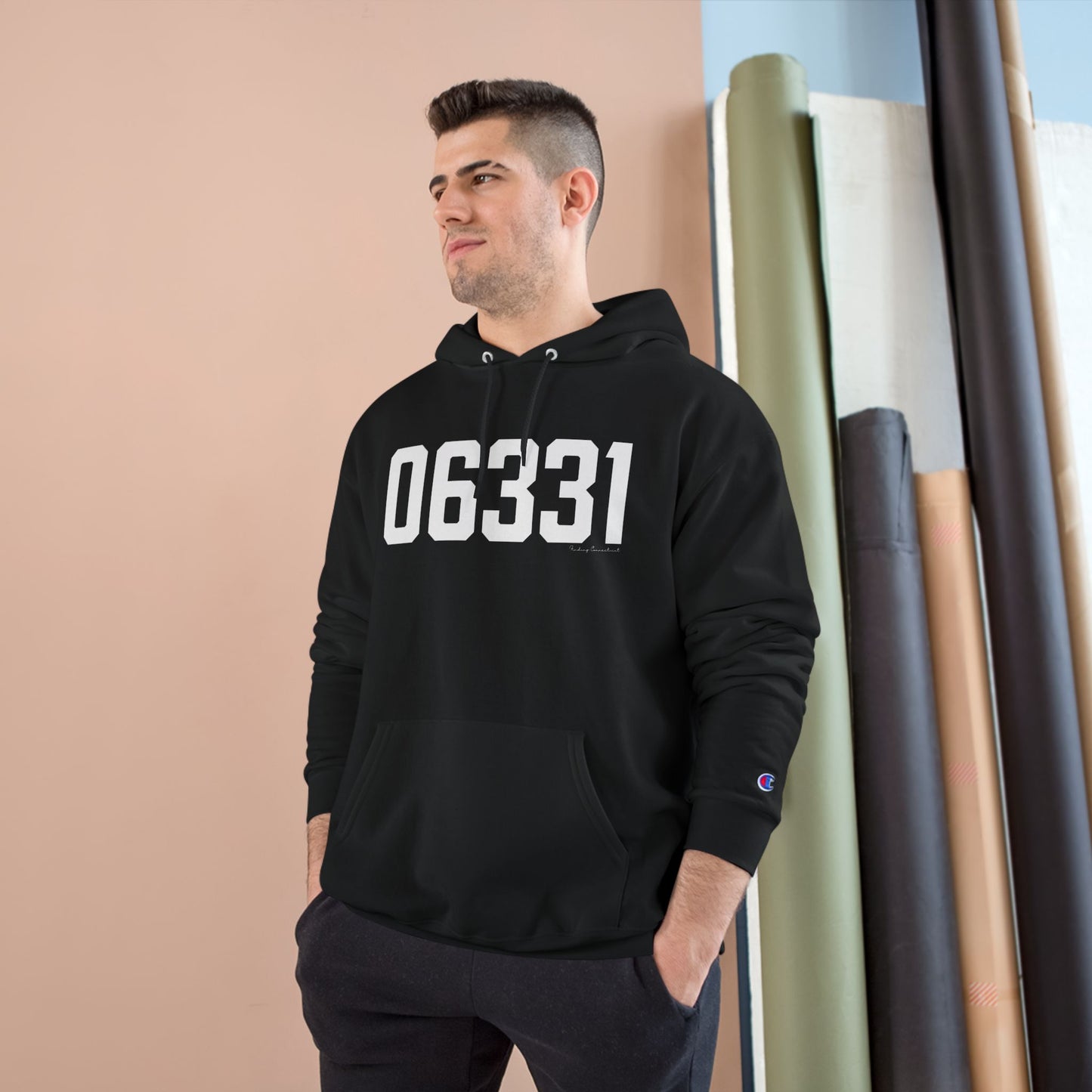 06331 Canterbury CT Zip Code Champion Hoodie