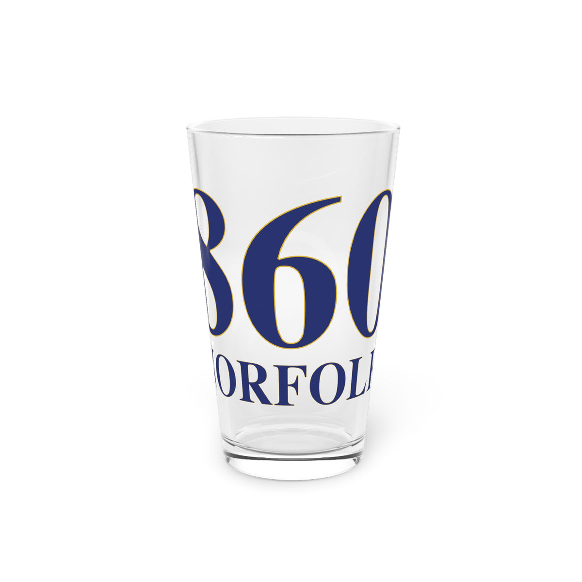 860 Norfolk Pint Glass, 16oz