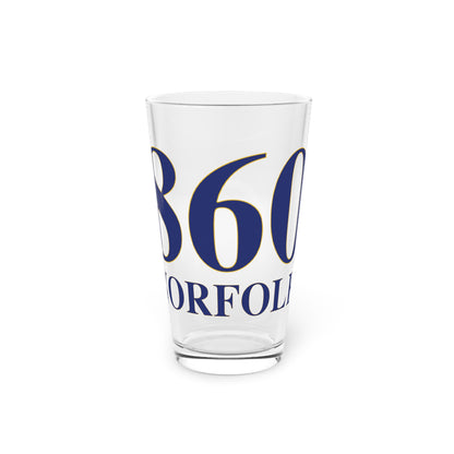 860 Norfolk Pint Glass, 16oz
