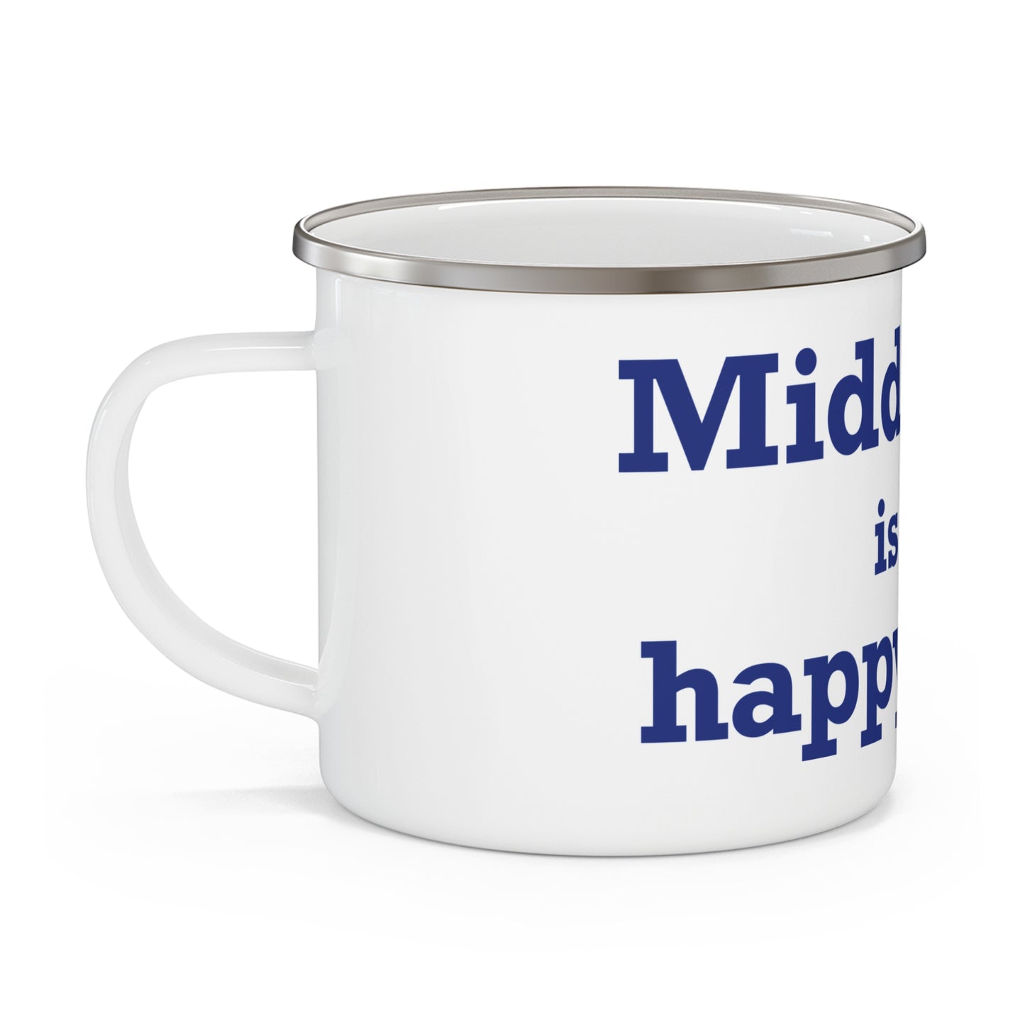 Middlefield is My Happy Place Enamel Camping Mug