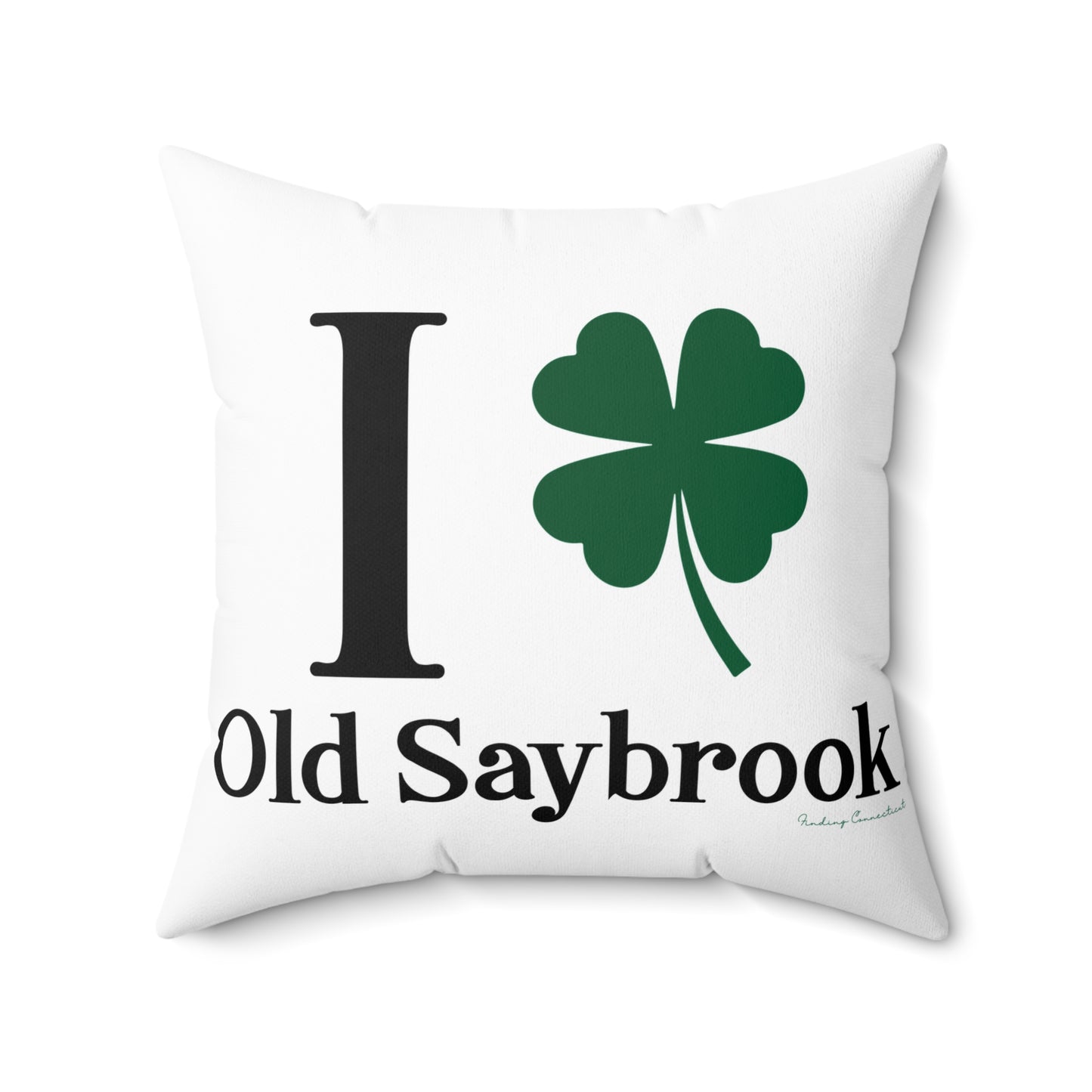 I Clover Old Saybrook Spun Polyester Square Pillow
