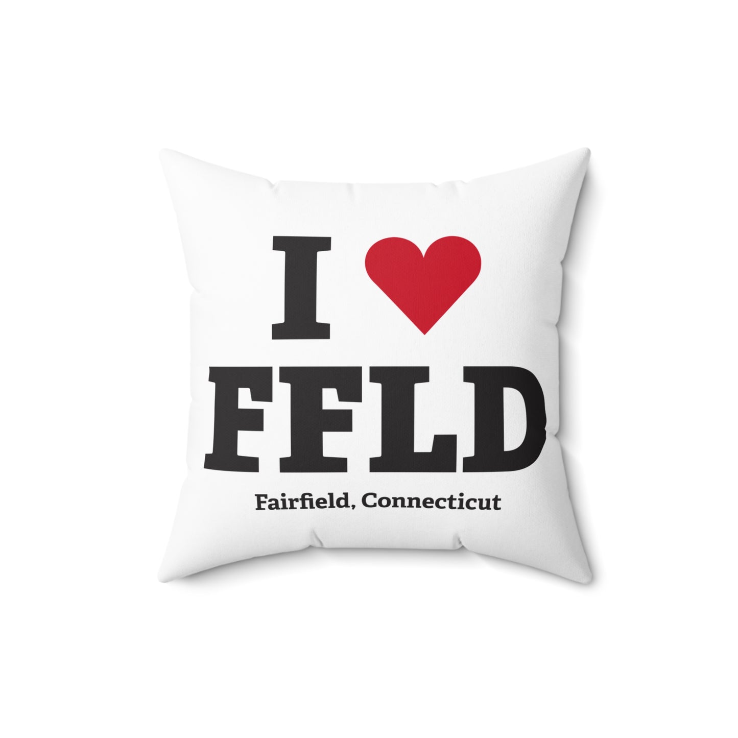 I Heart FFLD Spun Polyester Square Pillow