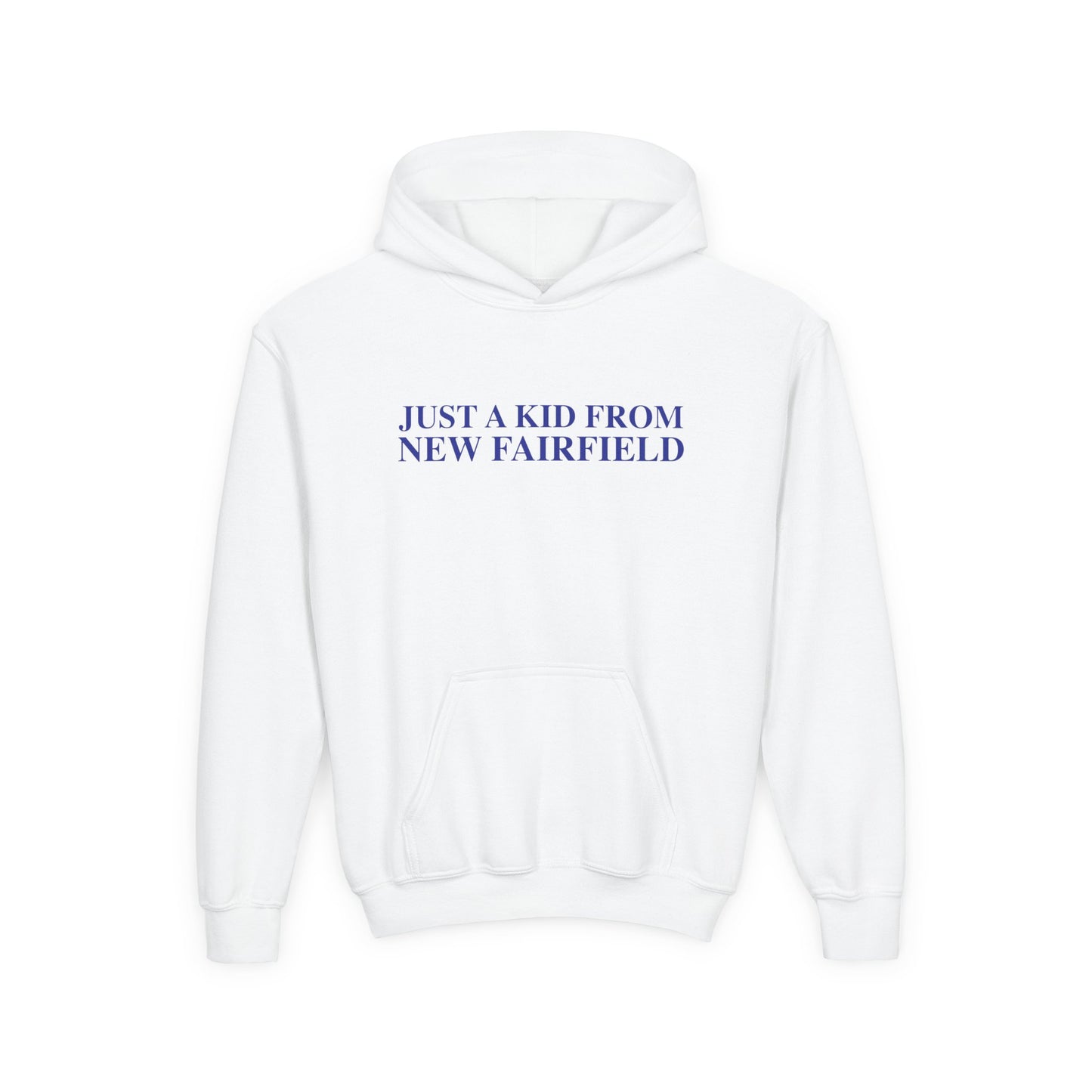 Just a kid from New Fairfield Youth Heavy Blend Hooded Sweatshirt