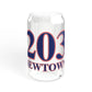 203 Newtown Red, White & Blue Sipper Glass, 16oz