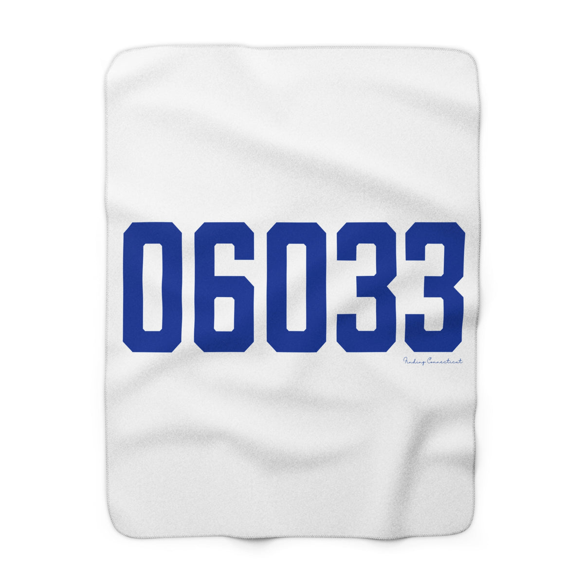 06033 Glastonbury Connecticut Zip Code Sherpa Fleece Blanket