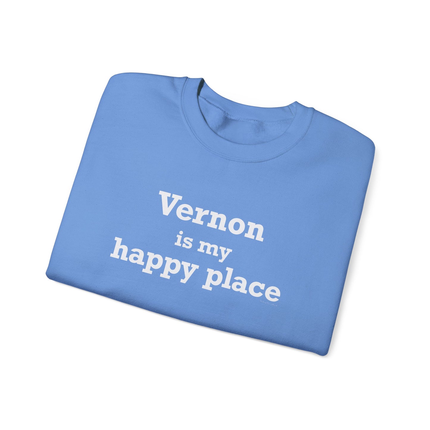 Vernon is My Happy Place Unisex Heavy Blend™ Crewneck Sweatshirt