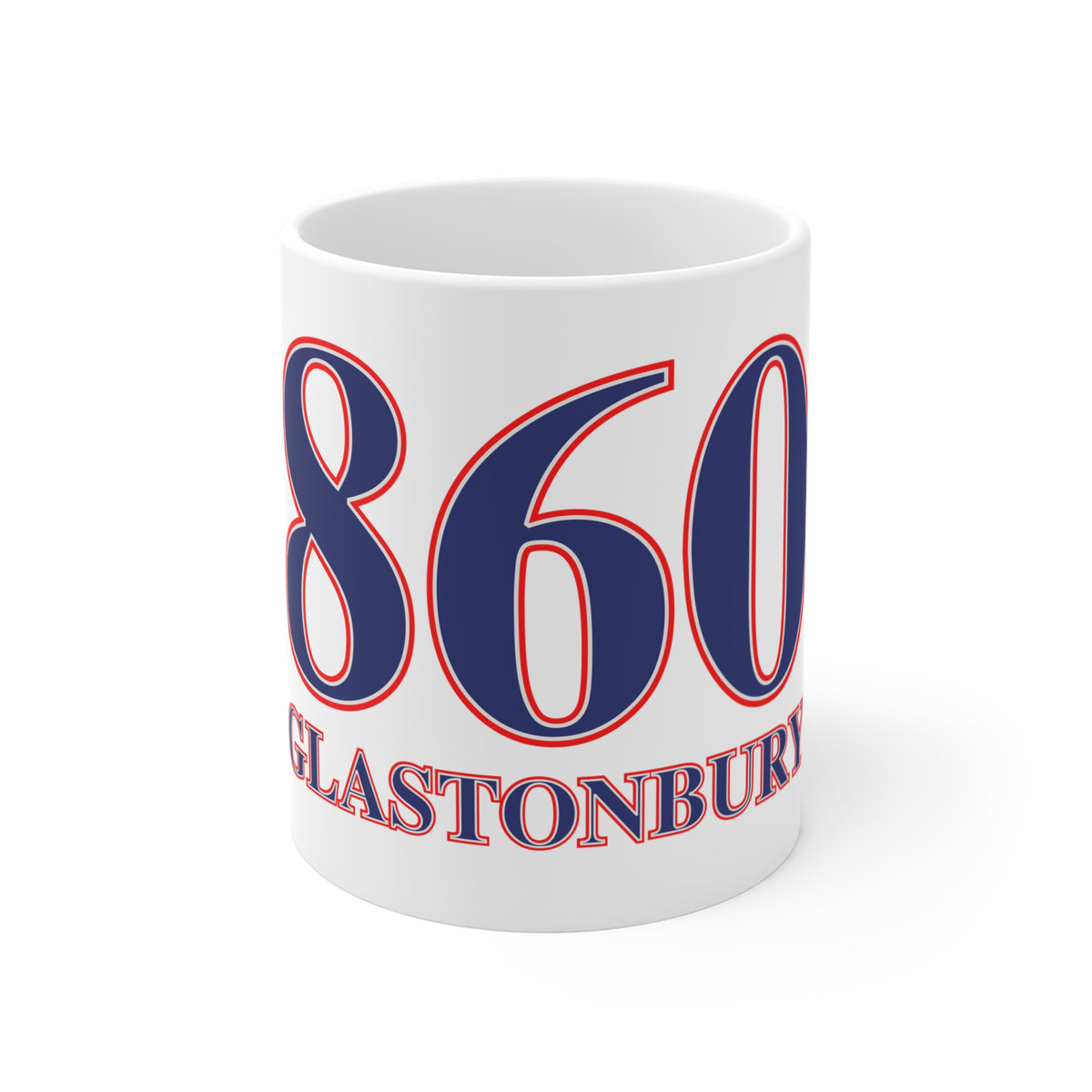 860 Glastonbury Red, White & Blue Mug 11oz