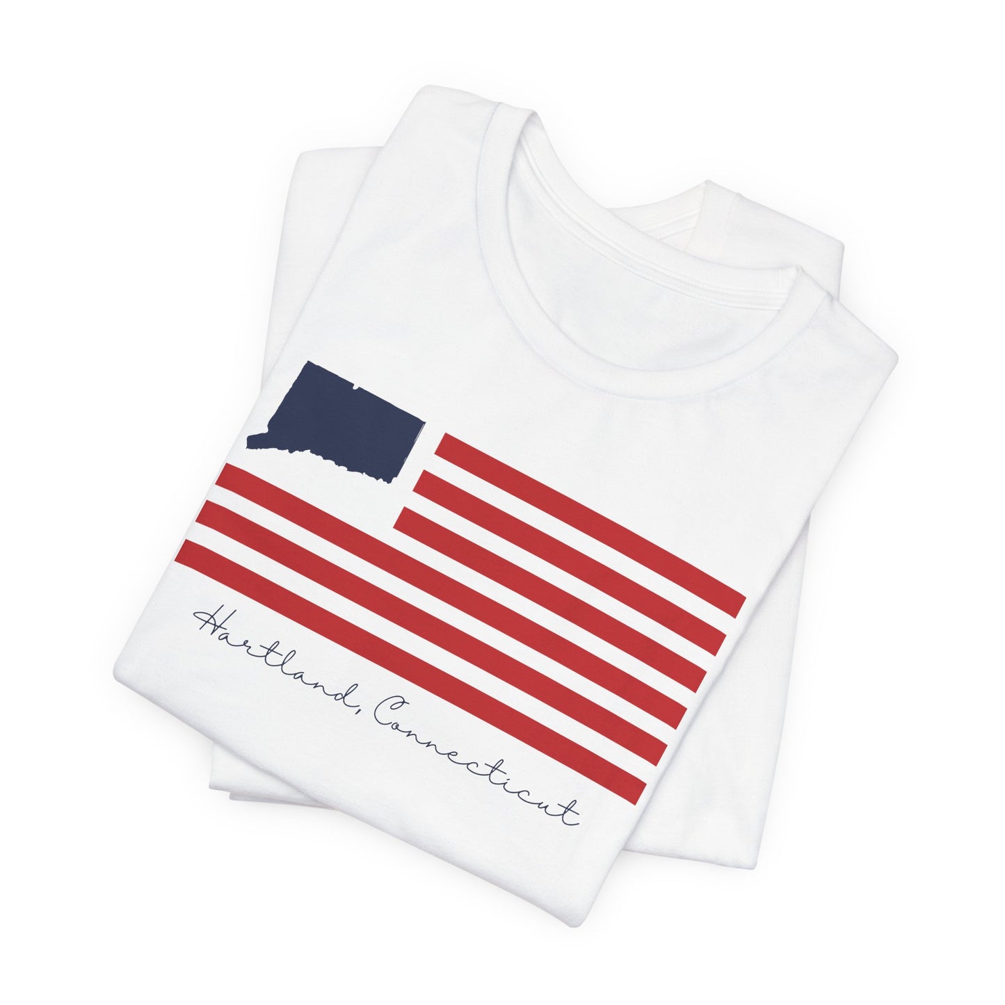 Hartland Connecticut Flag Unisex Jersey Short Sleeve T-Shirt