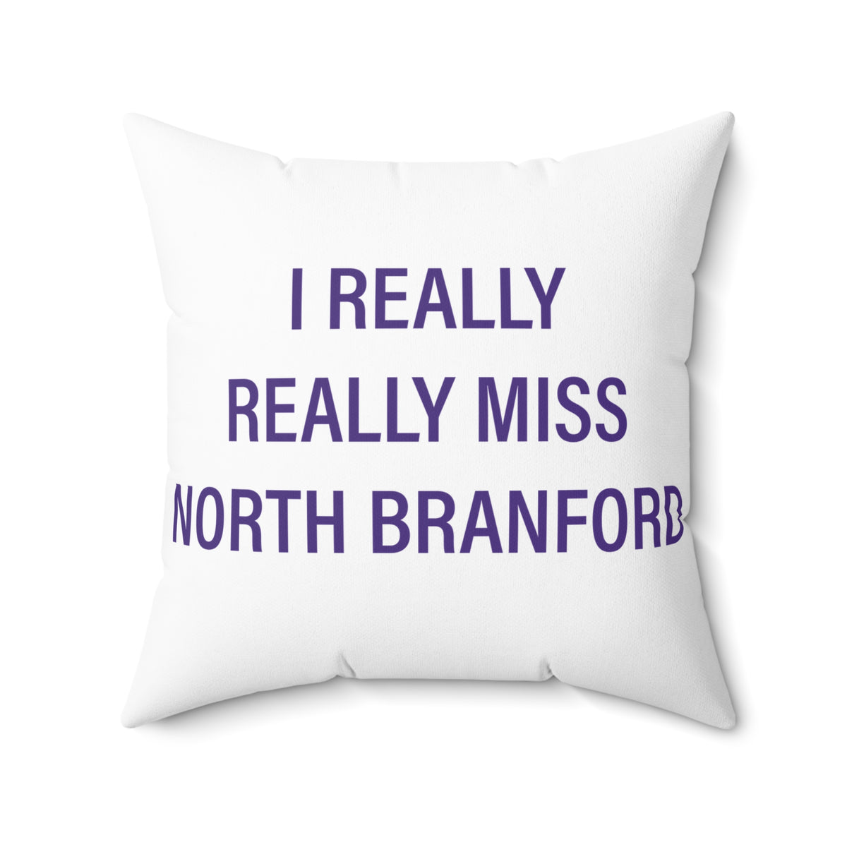 I Really Really Miss North Branford Polyester Square Pillow