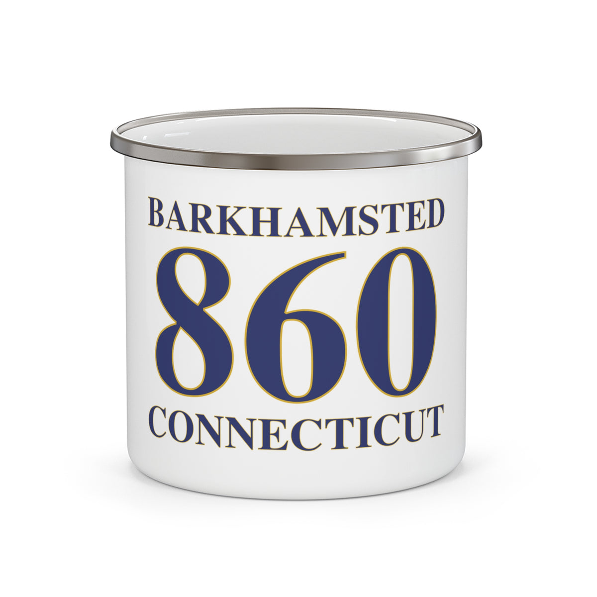 Barkhamsted 860 Connecticut Enamel Camping Mug