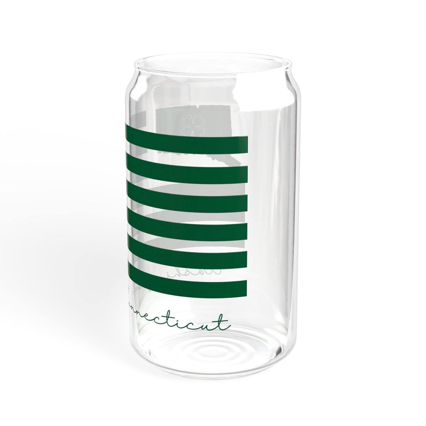Washington Connecticut St. Patrick’s Day Flag Sipper Glass, 16oz