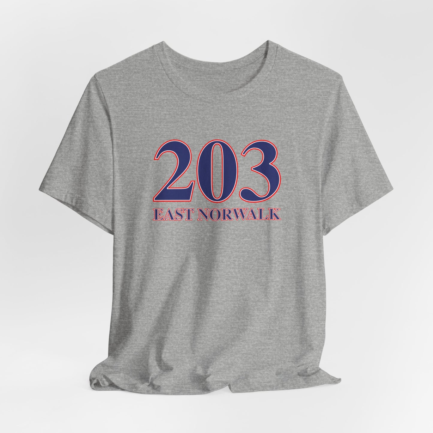203 East Norwalk Red, White & Blue Unisex Jersey Short Sleeve T-Shirt