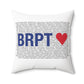 Bridgeport Love Spun Polyester Square Pillow