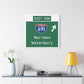 Vintage WCP Exit 68W Matte Canvas, Stretched, 1.25"