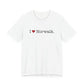 I Heart Norwalk. Unisex Jersey Short Sleeve T-Shirt