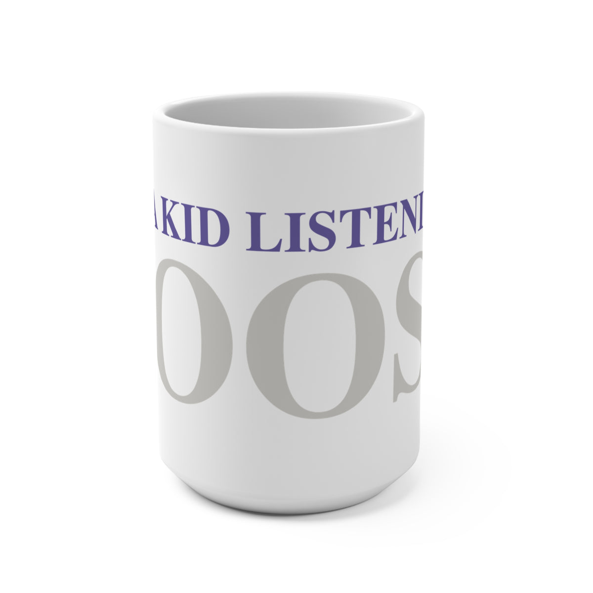 Just a kid listening to Goose - Gray & Purple Mug 15oz