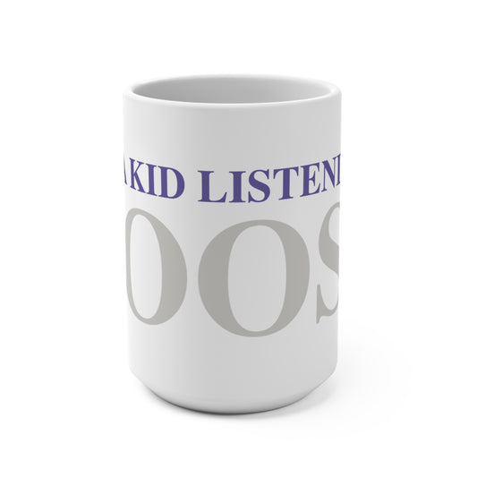 Just a kid listening to Goose - Gray & Purple Mug 15oz