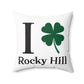 I Clover Rocky Hill Spun Polyester Square Pillow