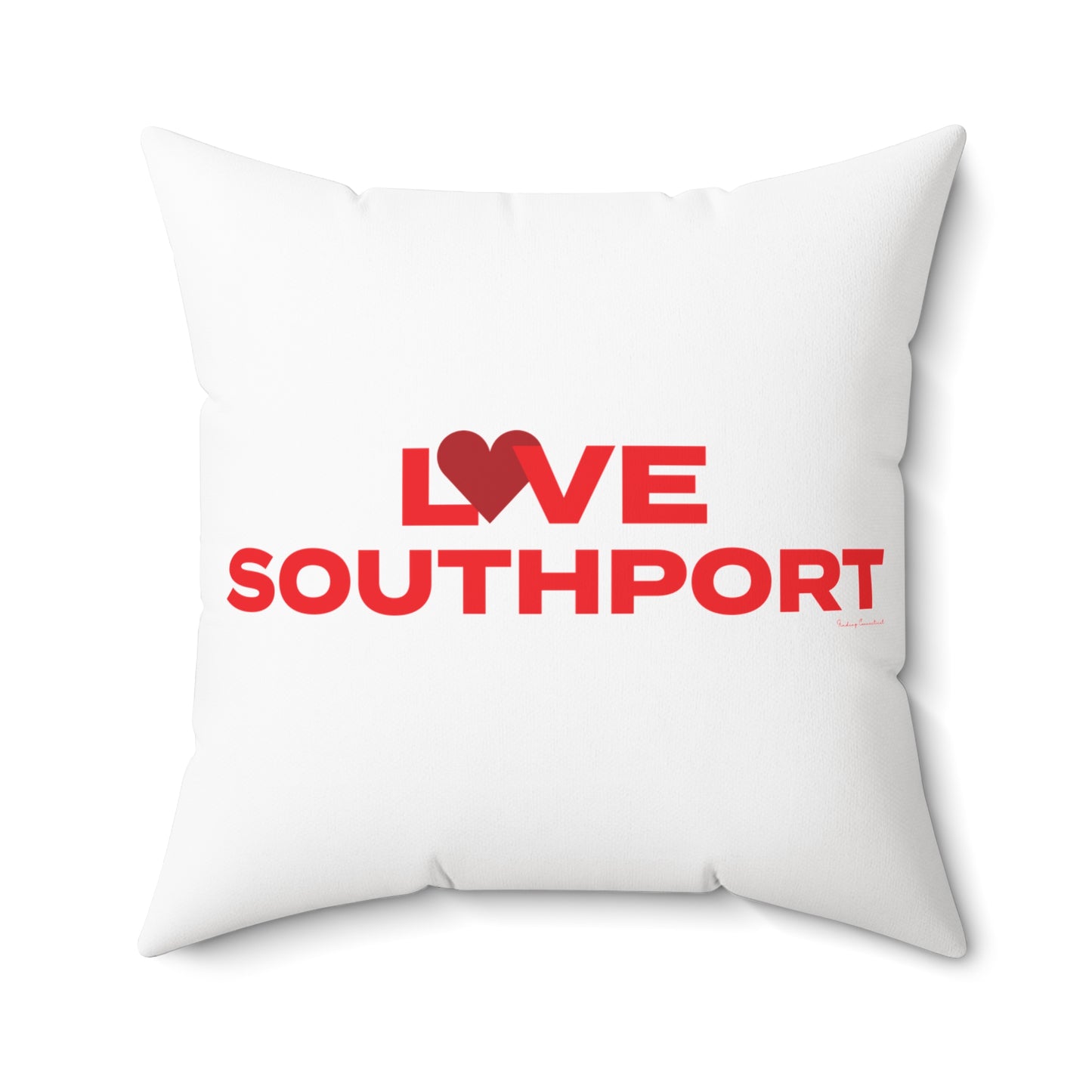 Love Southport Spun Polyester Square Pillow