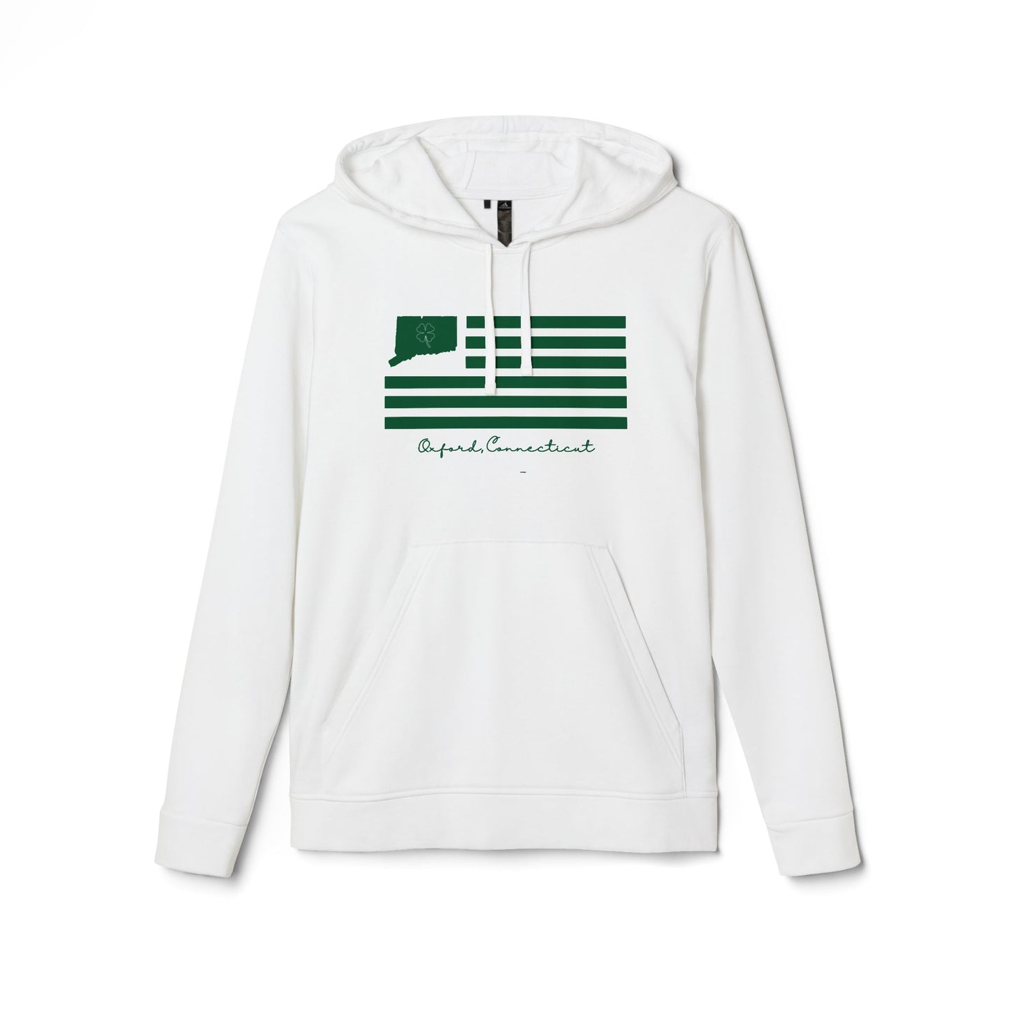 Oxford Connecticut St. Patrick’s Day Flag adidas Unisex Fleece Hoodie