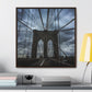 In the middle of the bridge Gallery Canvas Wraps, Square Frame