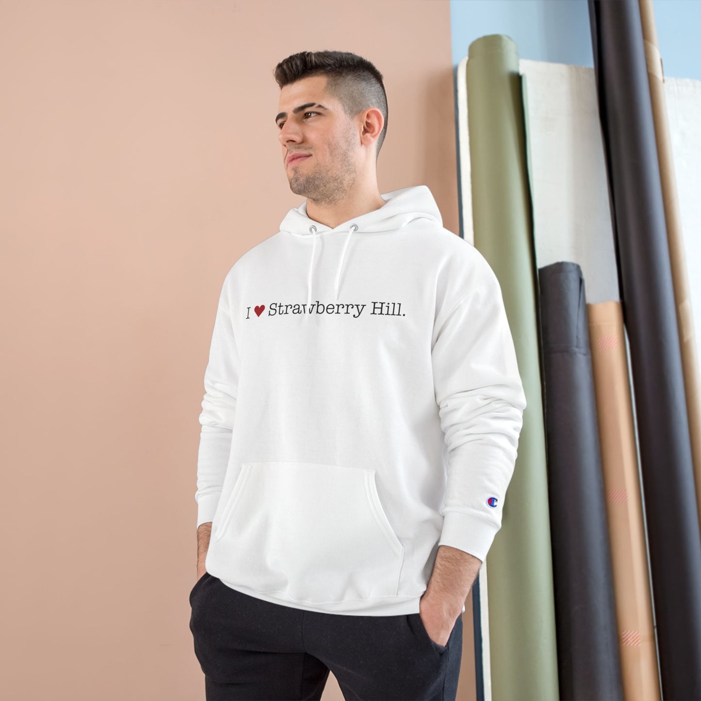 I Heart Strawberry Hill. Champion Hoodie