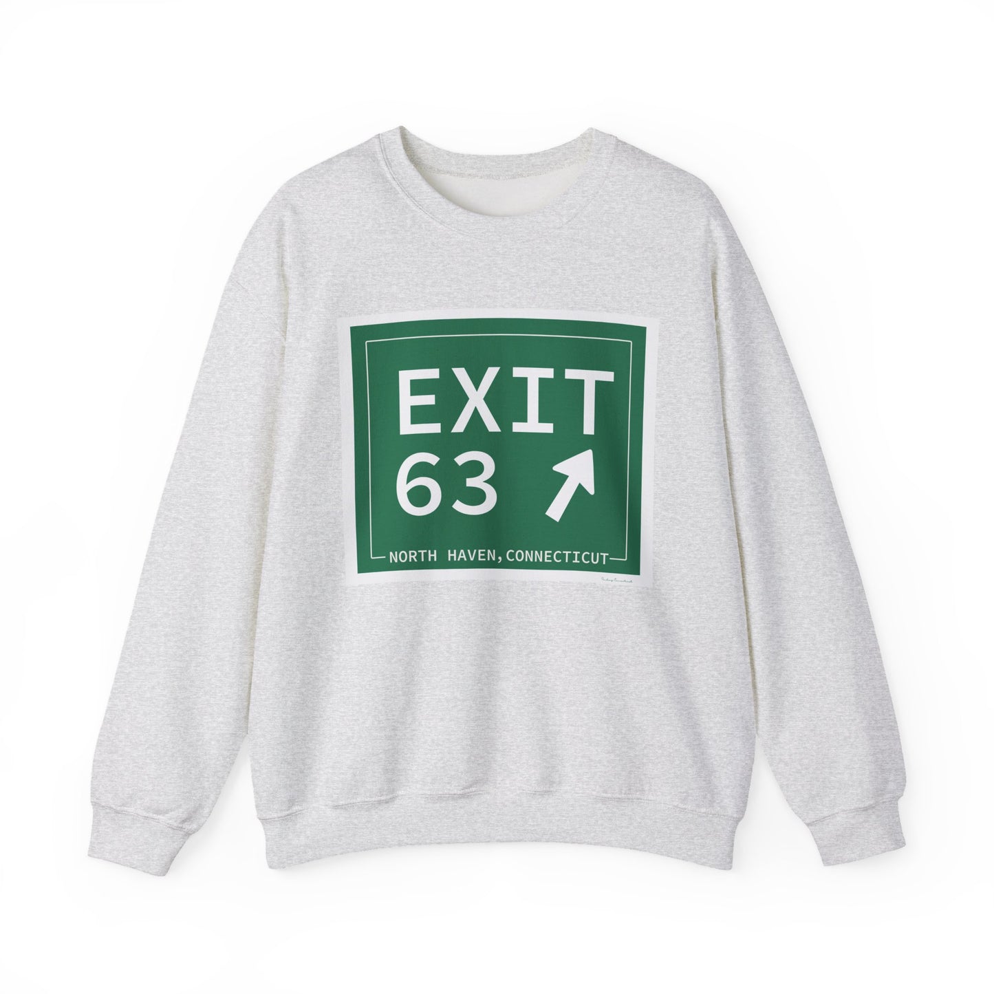 Vintage Exit 63 WCP Sign Unisex Heavy Blend™ Crewneck Sweatshirt