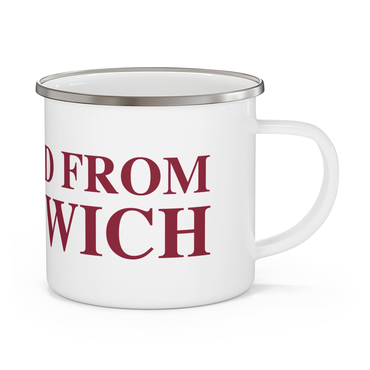 Just a kid from Greenwich Enamel Camping Mug