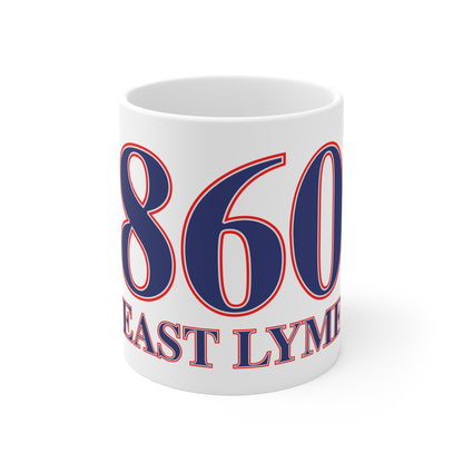 860 East Lyme Red, White & Blue Mug 11oz