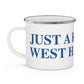 Just a kid from West Hartford Enamel Camping Mug