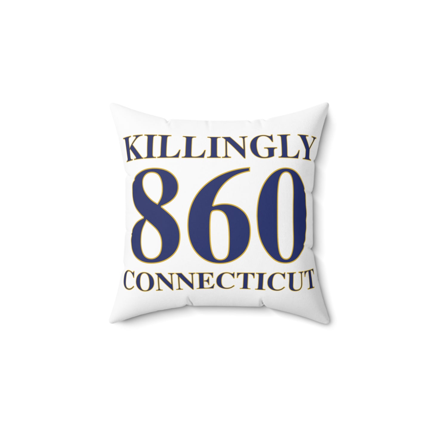 Killingly 860 Connecticut Spun Polyester Square Pillow