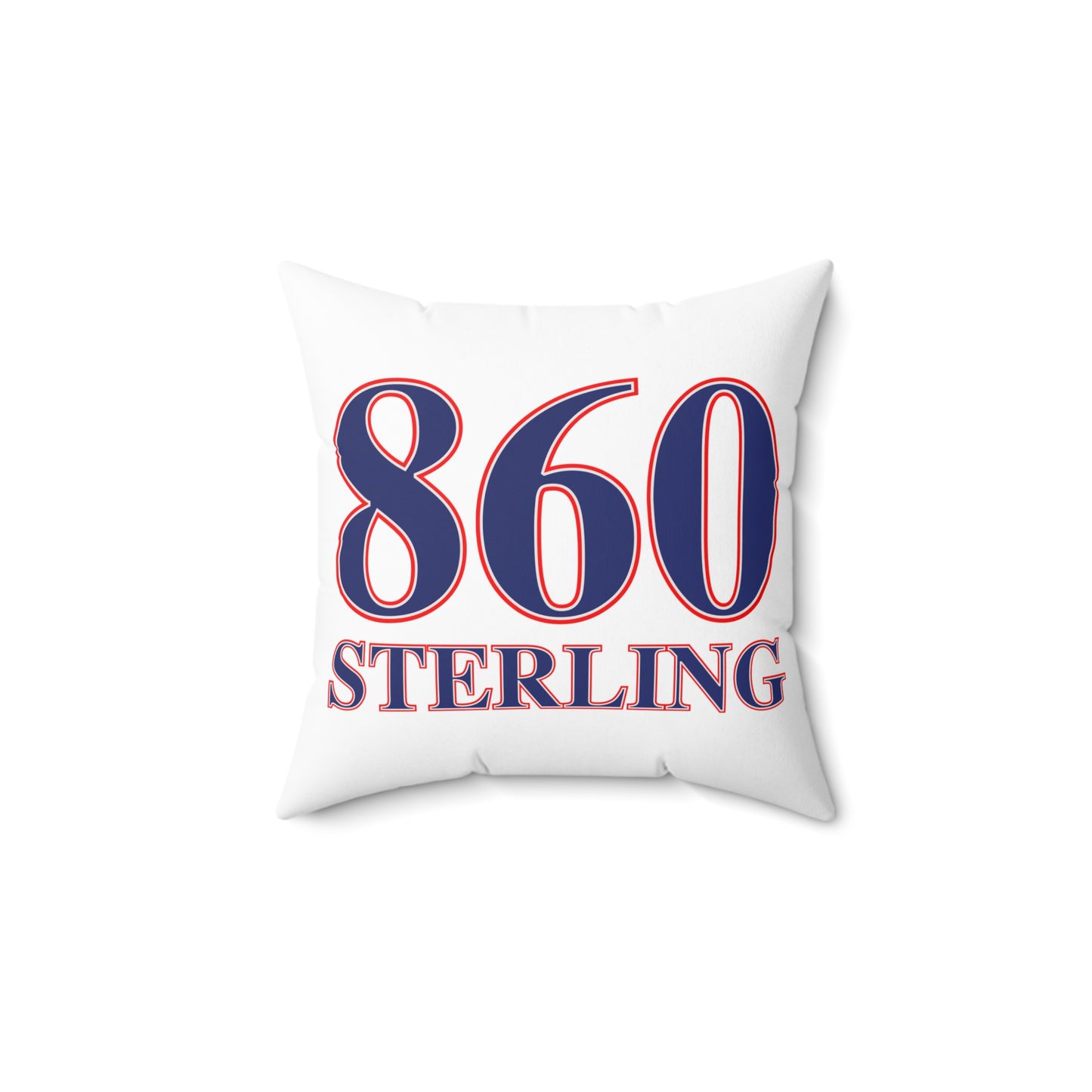 860 Sterling Red, White & Blue Spun Polyester Square Pillow