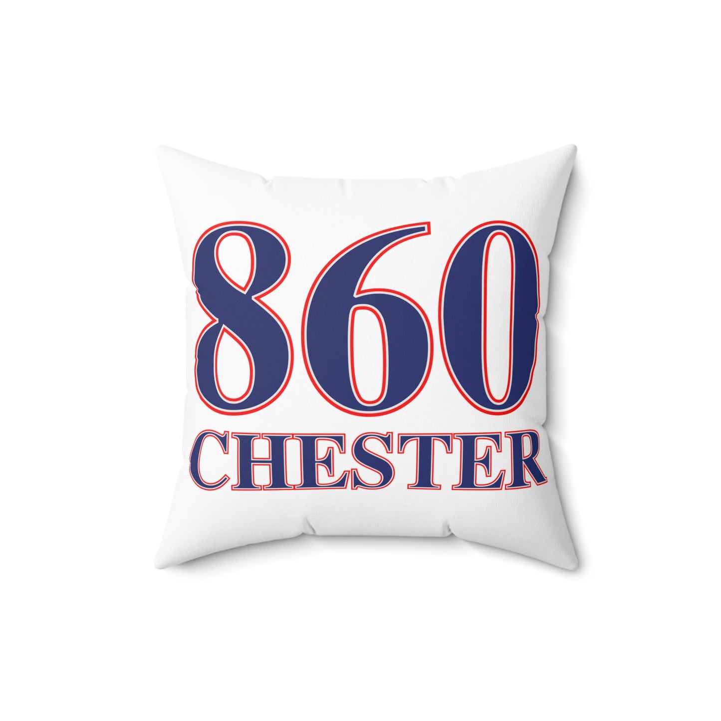 860 Chester Red, White & Blue Spun Polyester Square Pillow